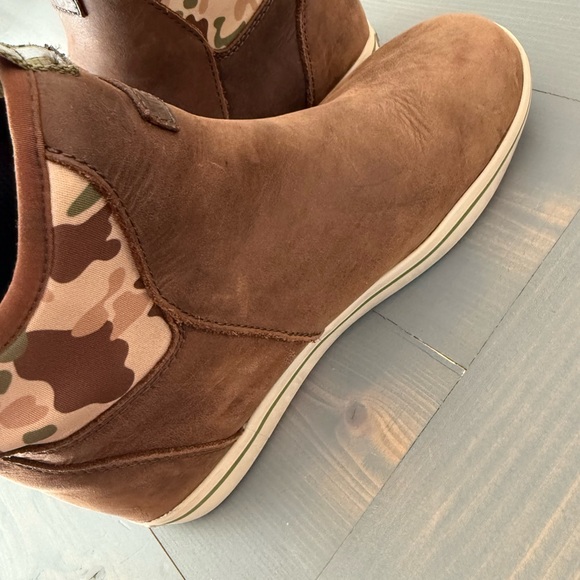 XtraTuf Leather Ankle Deck Boots Size 7.5 - Picture 6 of 11